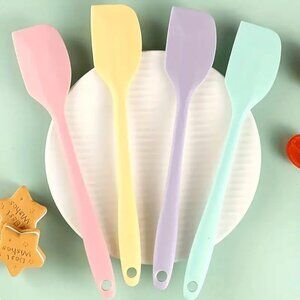 Silicone Baking Spatuals Utensils 4pc Frosting Spreader Scraper Kitchen Cooking